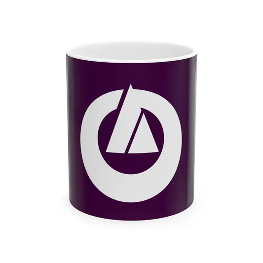 Flag of Takamori Kumamoto (Japan) White Coffee Mug 11oz - Go Mug Yourself