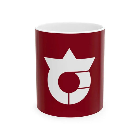 Flag of Takamori Nagano (Japan) White Coffee Mug 11oz - Go Mug Yourself