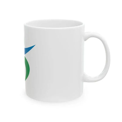 Flag of Takaoka Toyama (Japan) White Coffee Mug - Go Mug Yourself