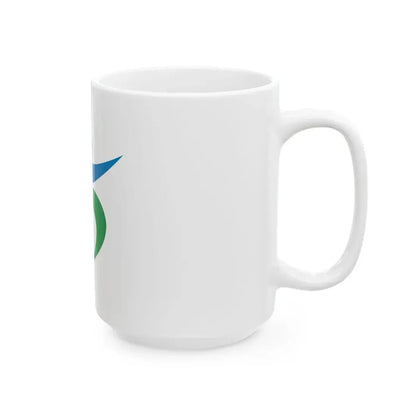 Flag of Takaoka Toyama (Japan) White Coffee Mug - Go Mug Yourself
