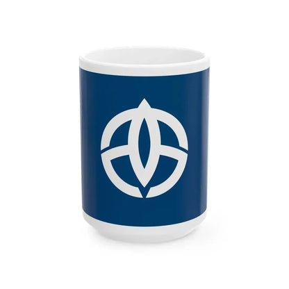 Flag of Takasago Hyogo (Japan) White Coffee Mug 15oz - Go Mug Yourself