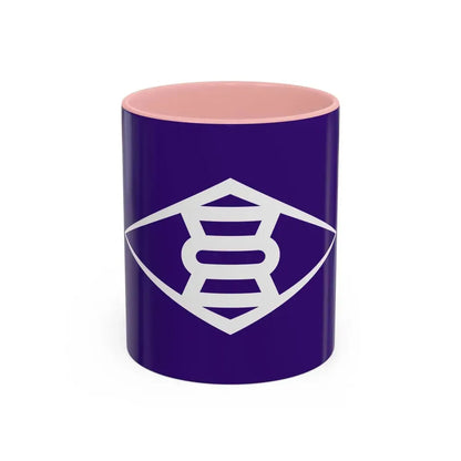 Flag of Takasaki Gunma Japan - Accent Coffee Mug 11oz Pink - Go Mug Yourself