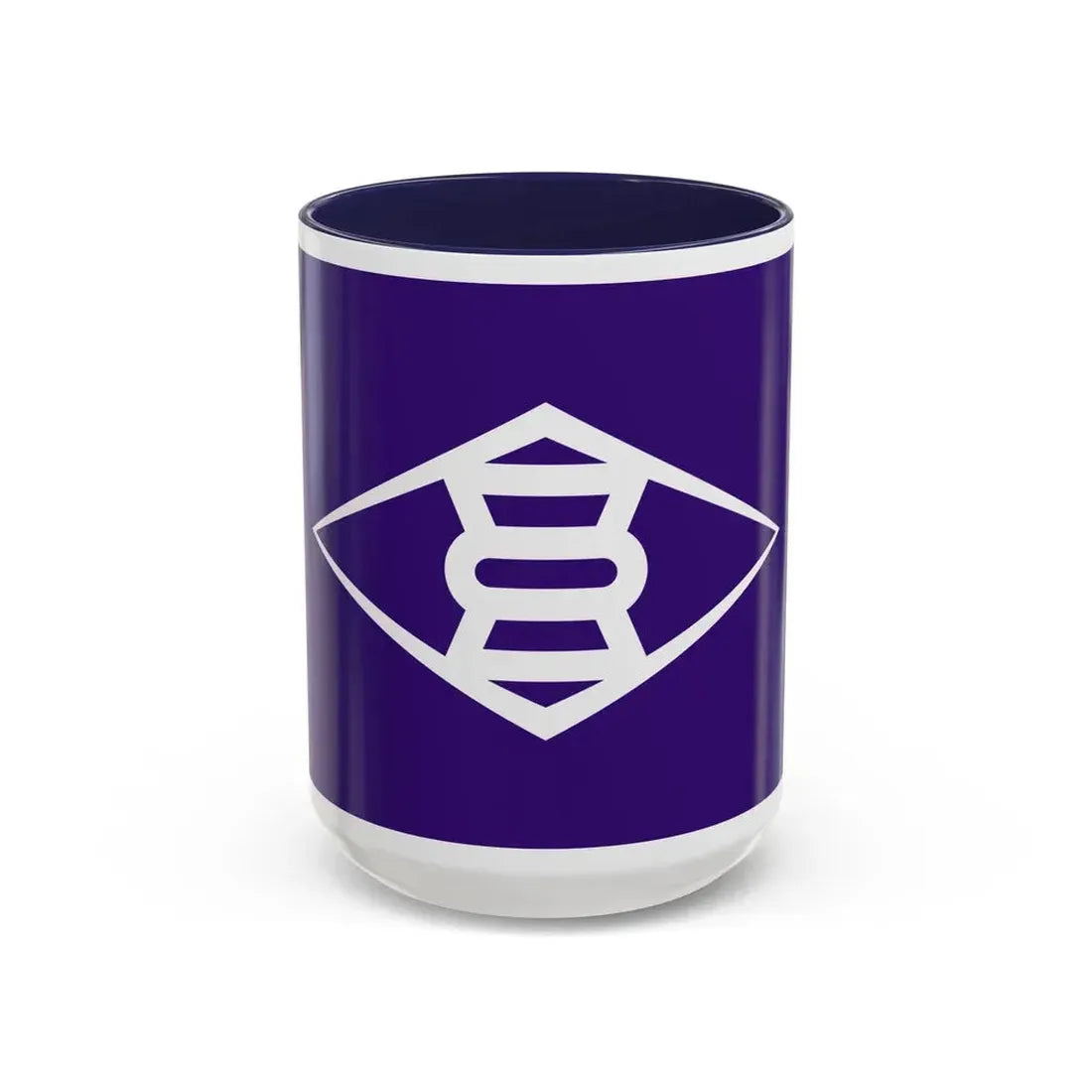 Flag of Takasaki Gunma Japan - Accent Coffee Mug 15oz Navy - Go Mug Yourself