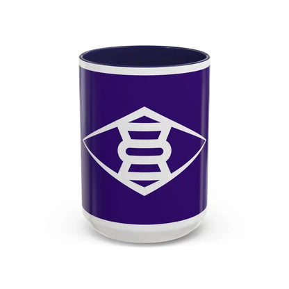 Flag of Takasaki Gunma Japan - Accent Coffee Mug 15oz Navy - Go Mug Yourself