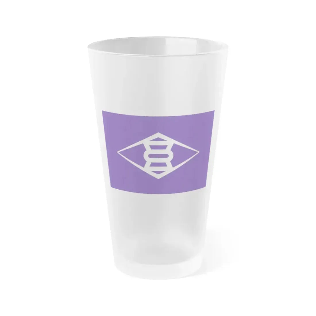 Flag of Takasaki Gunma Japan - Frosted Pint Glass 16oz 16oz Frosted - Go Mug Yourself