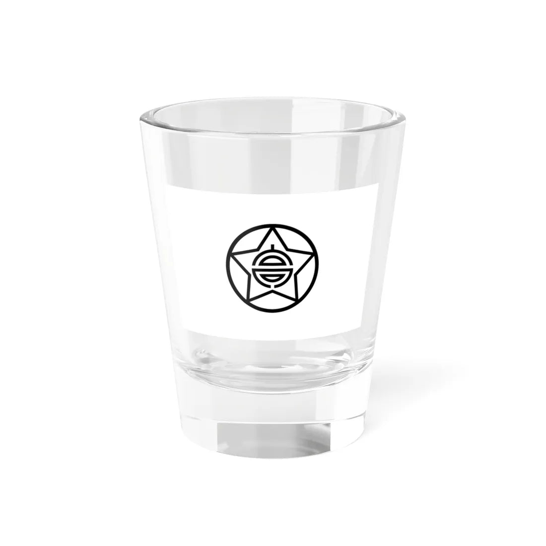 Flag of Takashima Hokkaido 1922-1940 (Japan) Shot Glass 1.5oz 1.5oz - Go Mug Yourself