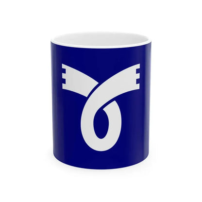 Flag of Takasu Hokkaido (Japan) White Coffee Mug 11oz - Go Mug Yourself
