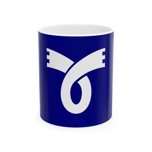 Flag of Takasu Hokkaido (Japan) White Coffee Mug 11oz - Go Mug Yourself