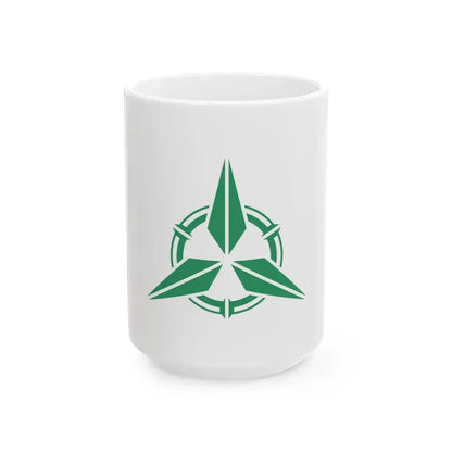 Flag of Takehara Hiroshima (Japan) White Coffee Mug 15oz - Go Mug Yourself