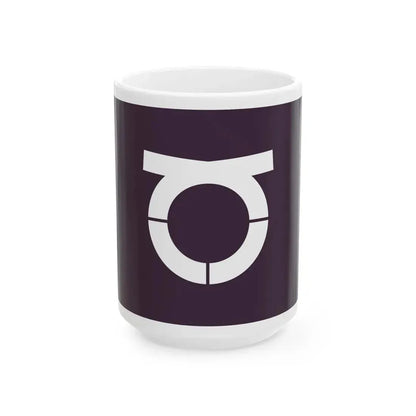 Flag of Takeo Saga (Japan) White Coffee Mug 15oz - Go Mug Yourself