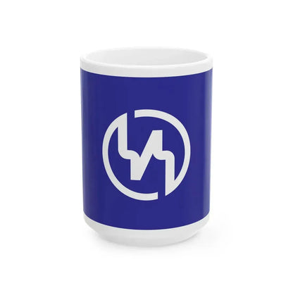 Flag of Taketomi Okinawa (Japan) White Coffee Mug 15oz - Go Mug Yourself