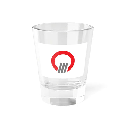 Flag of Ōtaki Hokkaido 1965-2006 (Japan) Shot Glass 1.5oz 1.5oz - Go Mug Yourself