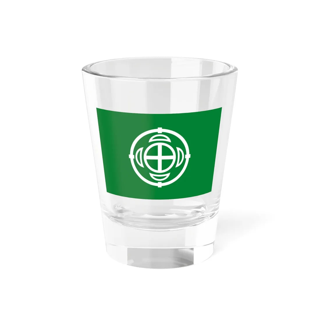 Flag of Takko Aomori (Japan) Shot Glass 1.5oz 1.5oz - Go Mug Yourself