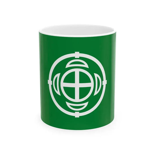 Flag of Takko Aomori (Japan) White Coffee Mug 11oz - Go Mug Yourself