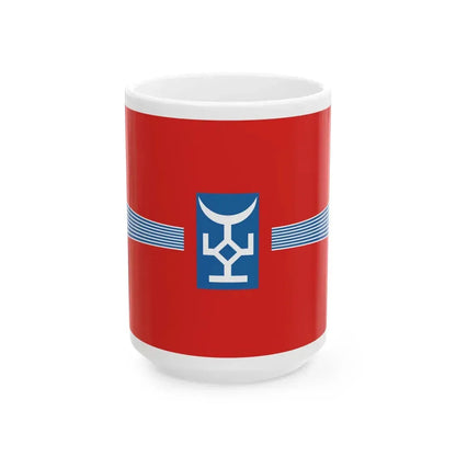 Flag of Talas Province Kyrgyzstan (Kyrgyzstan) White Coffee Mug 15oz - Go Mug Yourself