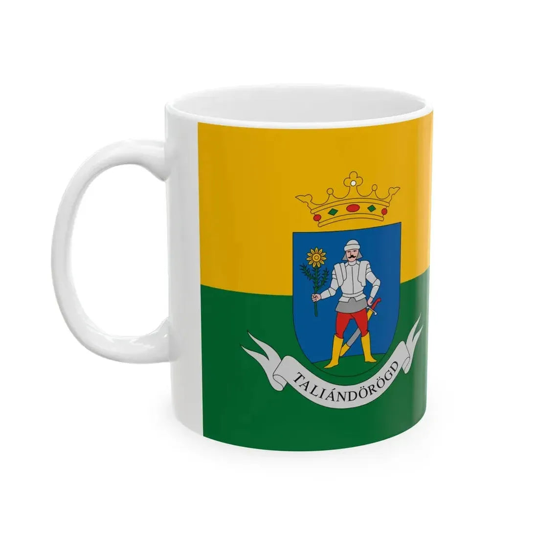 Flag of Taliandorogd (Hungary) White Coffee Mug - Go Mug Yourself