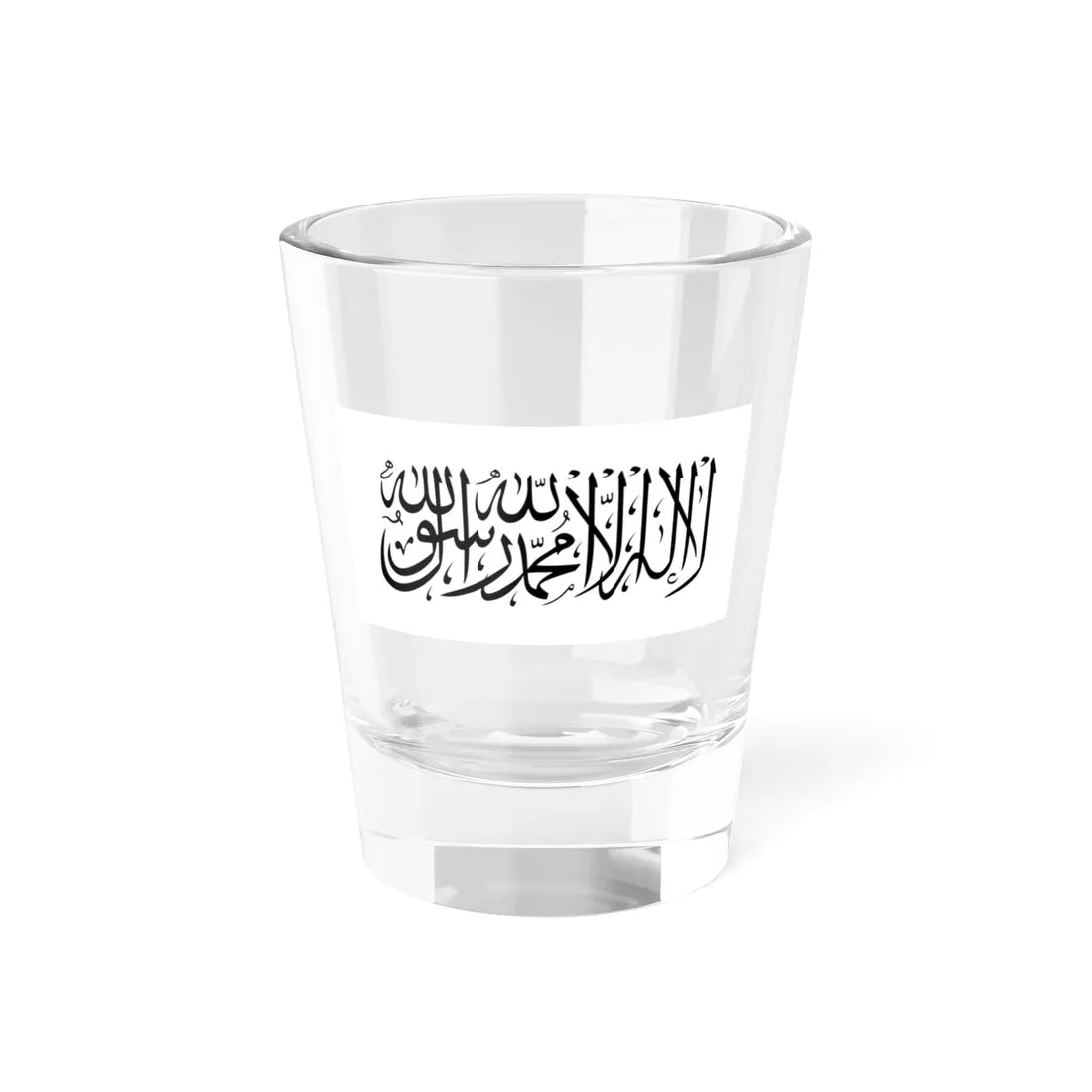 Flag of Taliban Da Afghanistan Eslami Amarat (Afghanistan) Shot Glass 1.5oz 1.5oz - Go Mug Yourself