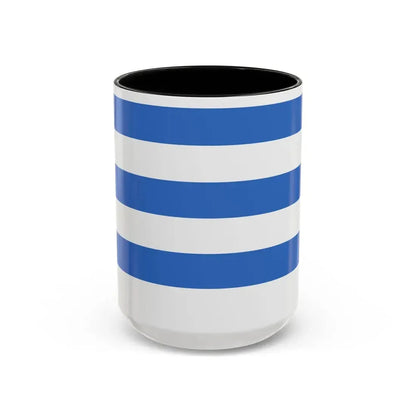 Flag of Tallinn Estonia - Accent Coffee Mug 15oz Black - Go Mug Yourself