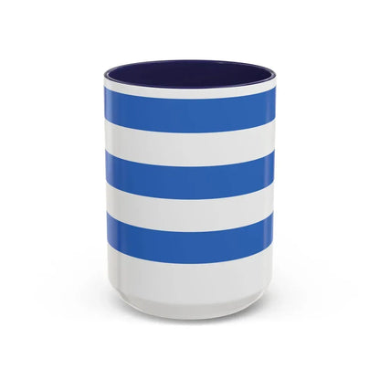 Flag of Tallinn Estonia - Accent Coffee Mug 15oz Navy - Go Mug Yourself