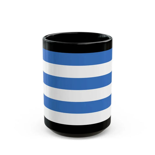 Flag of Tallinn Estonia - Black Coffee Mug 15oz - Go Mug Yourself