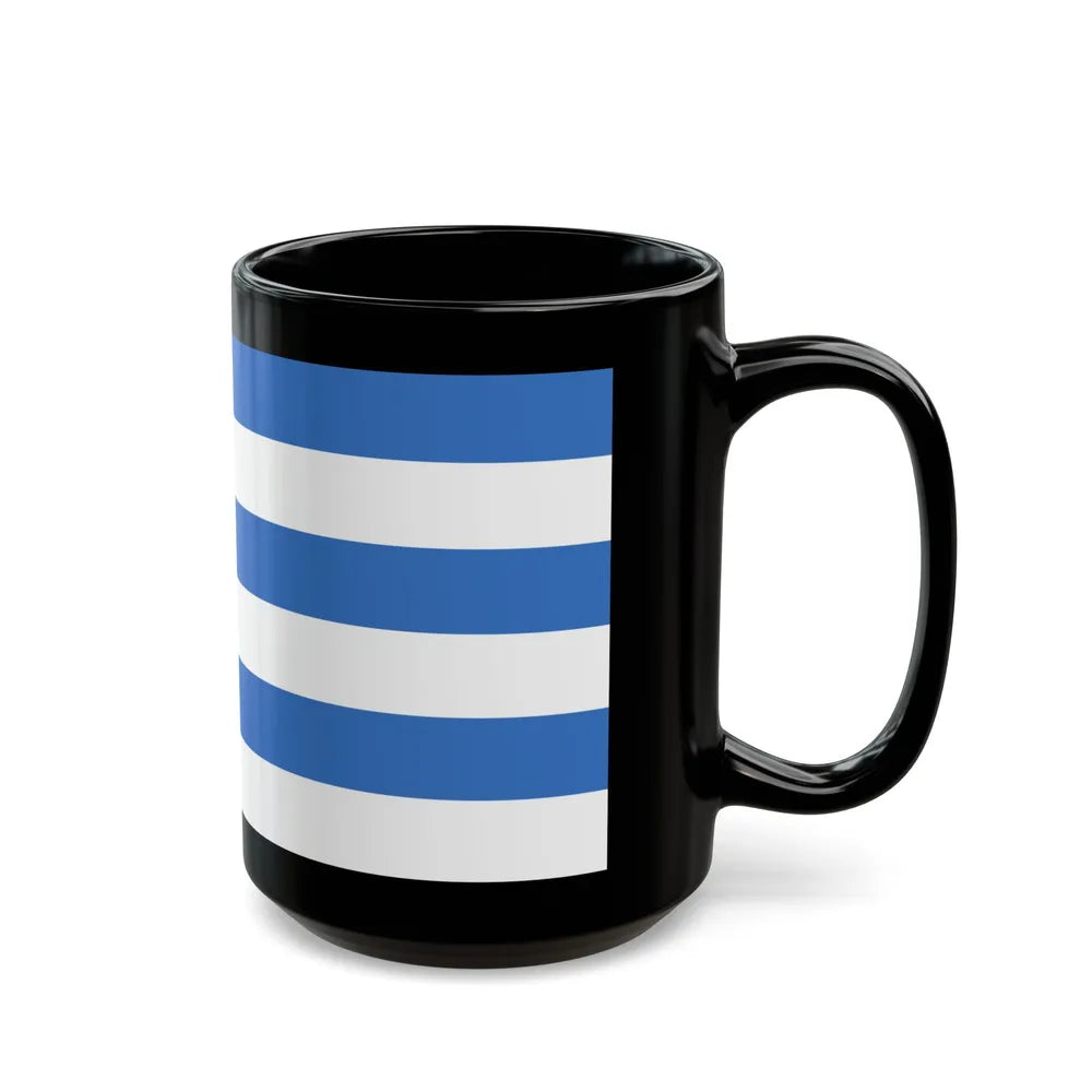 Flag of Tallinn Estonia - Black Coffee Mug-Go Mug Yourself