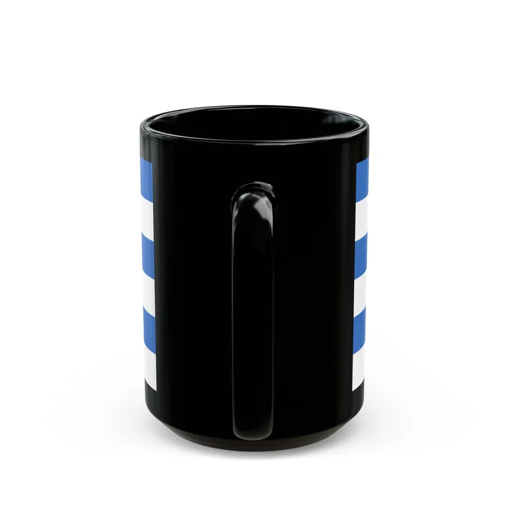 Flag of Tallinn Estonia - Black Coffee Mug-Go Mug Yourself