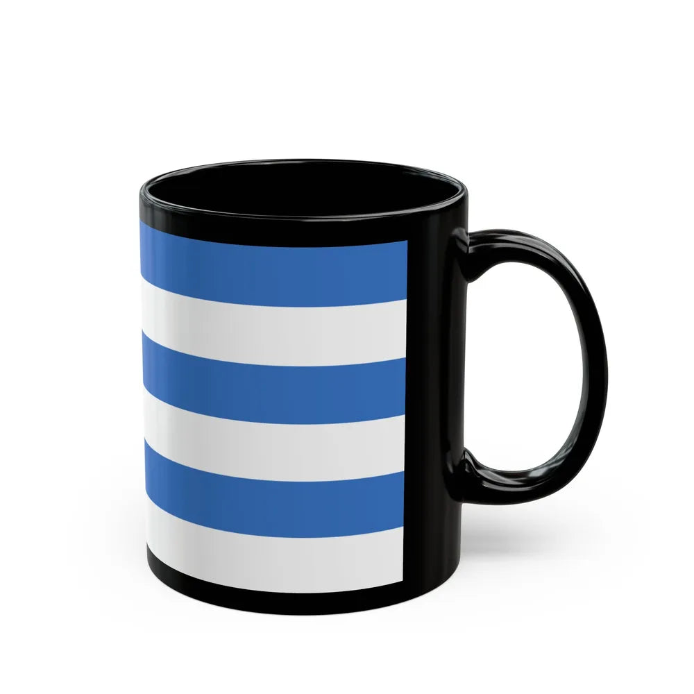 Flag of Tallinn Estonia - Black Coffee Mug-Go Mug Yourself