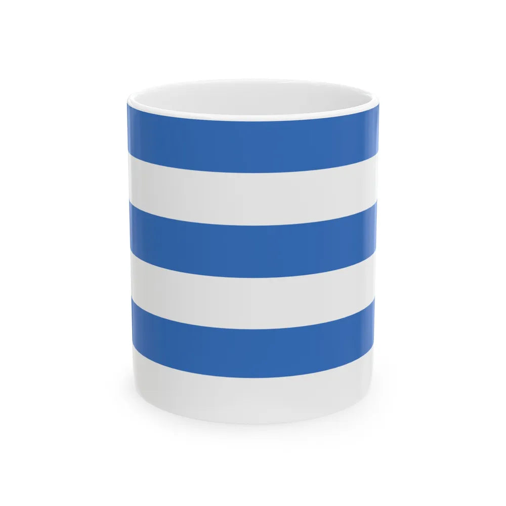 Flag of Tallinn Estonia - White Coffee Mug-11oz-Go Mug Yourself