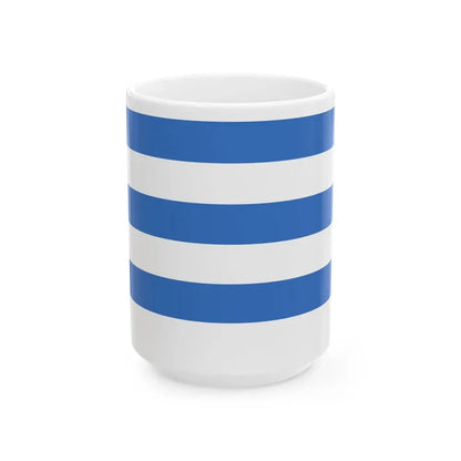 Flag of Tallinn Estonia - White Coffee Mug 15oz - Go Mug Yourself
