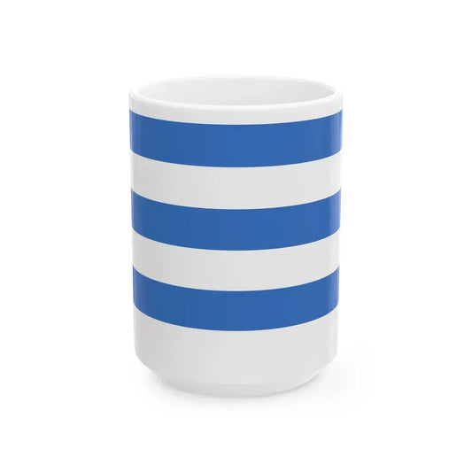 Flag of Tallinn Estonia - White Coffee Mug 15oz - Go Mug Yourself