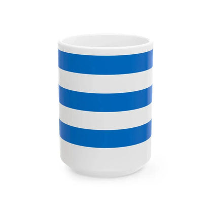 Flag of Tallinn (Estonia) White Coffee Mug 15oz - Go Mug Yourself