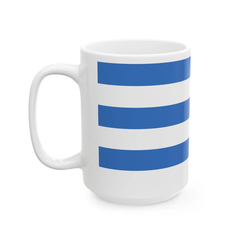 Flag of Tallinn Estonia - White Coffee Mug-Go Mug Yourself