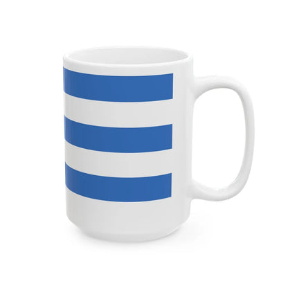 Flag of Tallinn Estonia - White Coffee Mug-Go Mug Yourself