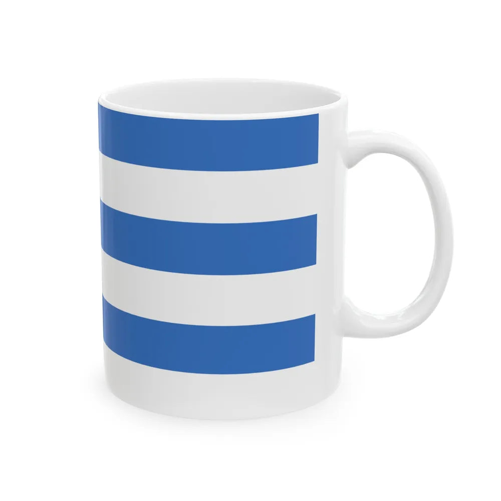 Flag of Tallinn Estonia - White Coffee Mug-Go Mug Yourself