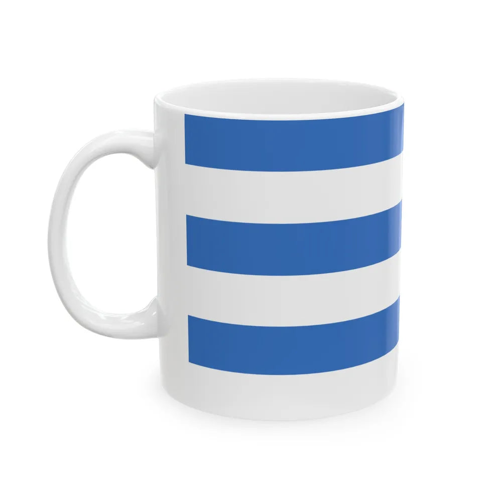 Flag of Tallinn Estonia - White Coffee Mug-Go Mug Yourself