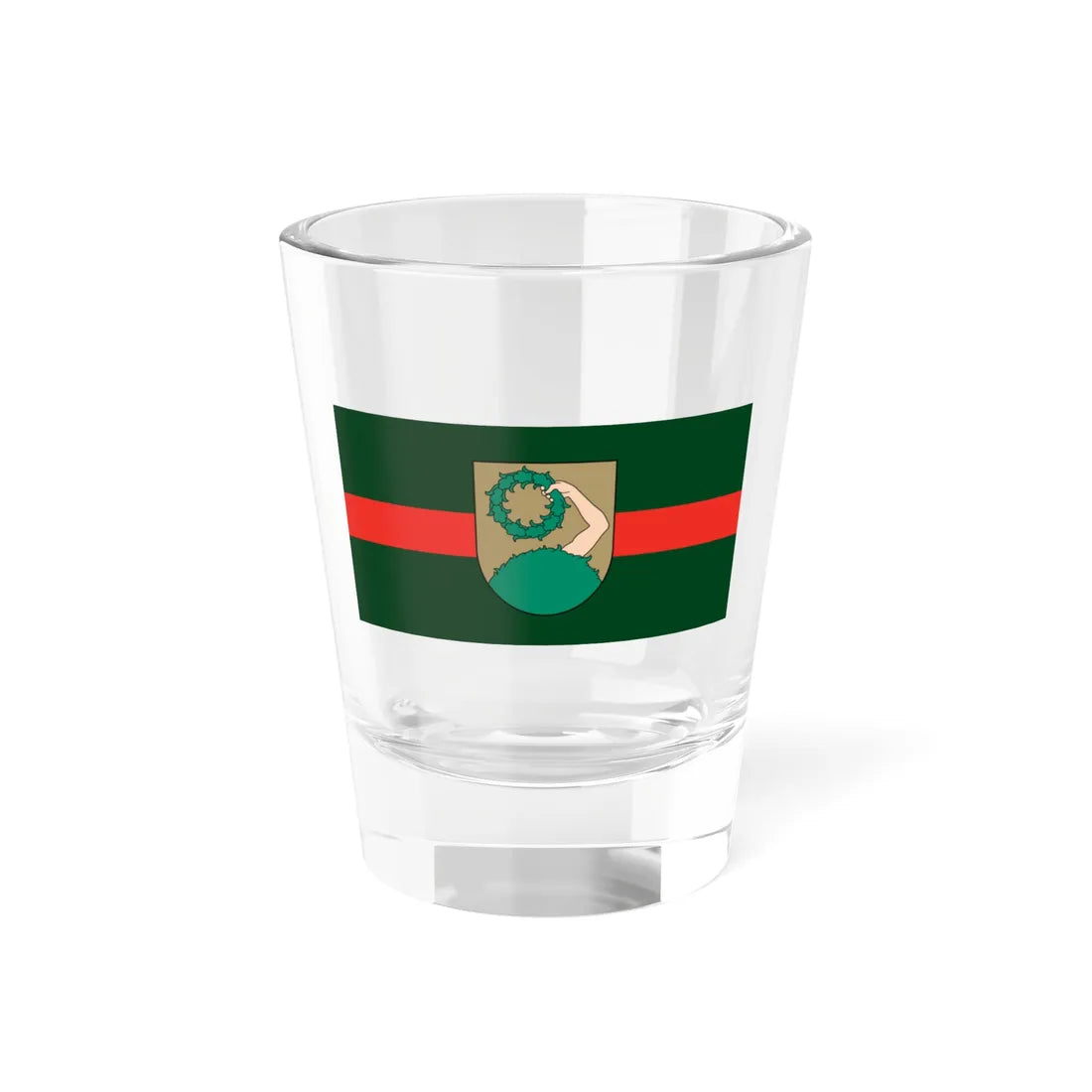 Flag of Talsi (Latvia) Shot Glass 1.5oz 1.5oz - Go Mug Yourself