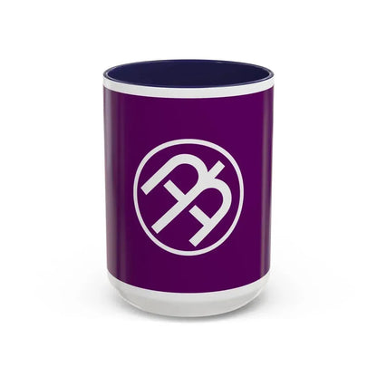 Flag of Tama Tokyo Japan - Accent Coffee Mug 15oz Navy - Go Mug Yourself