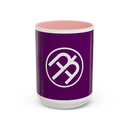 Flag of Tama Tokyo Japan - Accent Coffee Mug 15oz Pink - Go Mug Yourself
