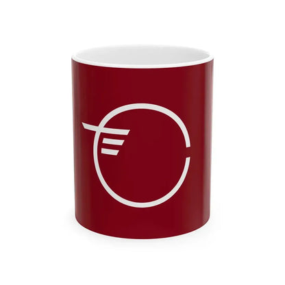 Flag of Tamakawa Fukushima (Japan) White Coffee Mug 11oz - Go Mug Yourself
