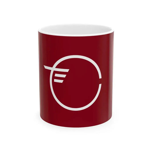 Flag of Tamakawa Fukushima (Japan) White Coffee Mug 11oz - Go Mug Yourself