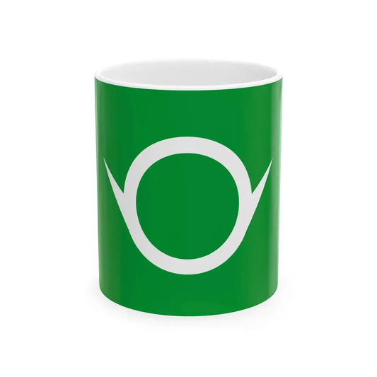 Flag of Tamamura Gunma (Japan) White Coffee Mug 11oz - Go Mug Yourself