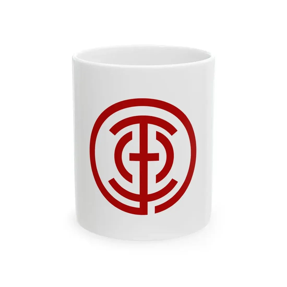 Flag of Tamano Okayama (Japan) White Coffee Mug 11oz - Go Mug Yourself