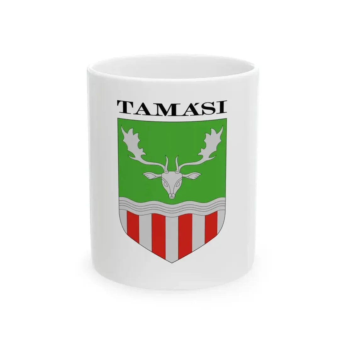 Flag of Tamasi (Hungary) White Coffee Mug 11oz - Go Mug Yourself