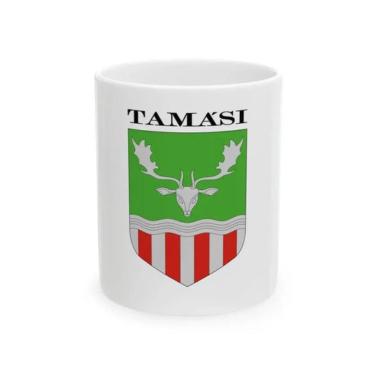 Flag of Tamasi (Hungary) White Coffee Mug 11oz - Go Mug Yourself