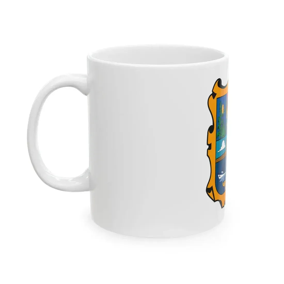 Flag of Tamaulipas (Mexico) White Coffee Mug - Go Mug Yourself