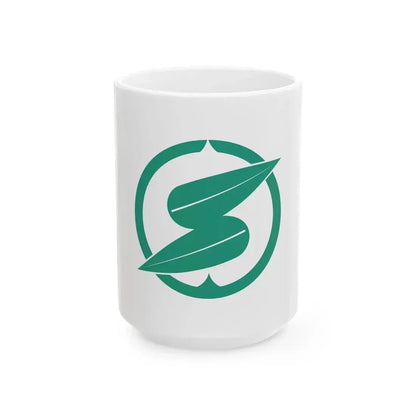 Flag of Tambasasayama Hyogo (Japan) White Coffee Mug 15oz - Go Mug Yourself