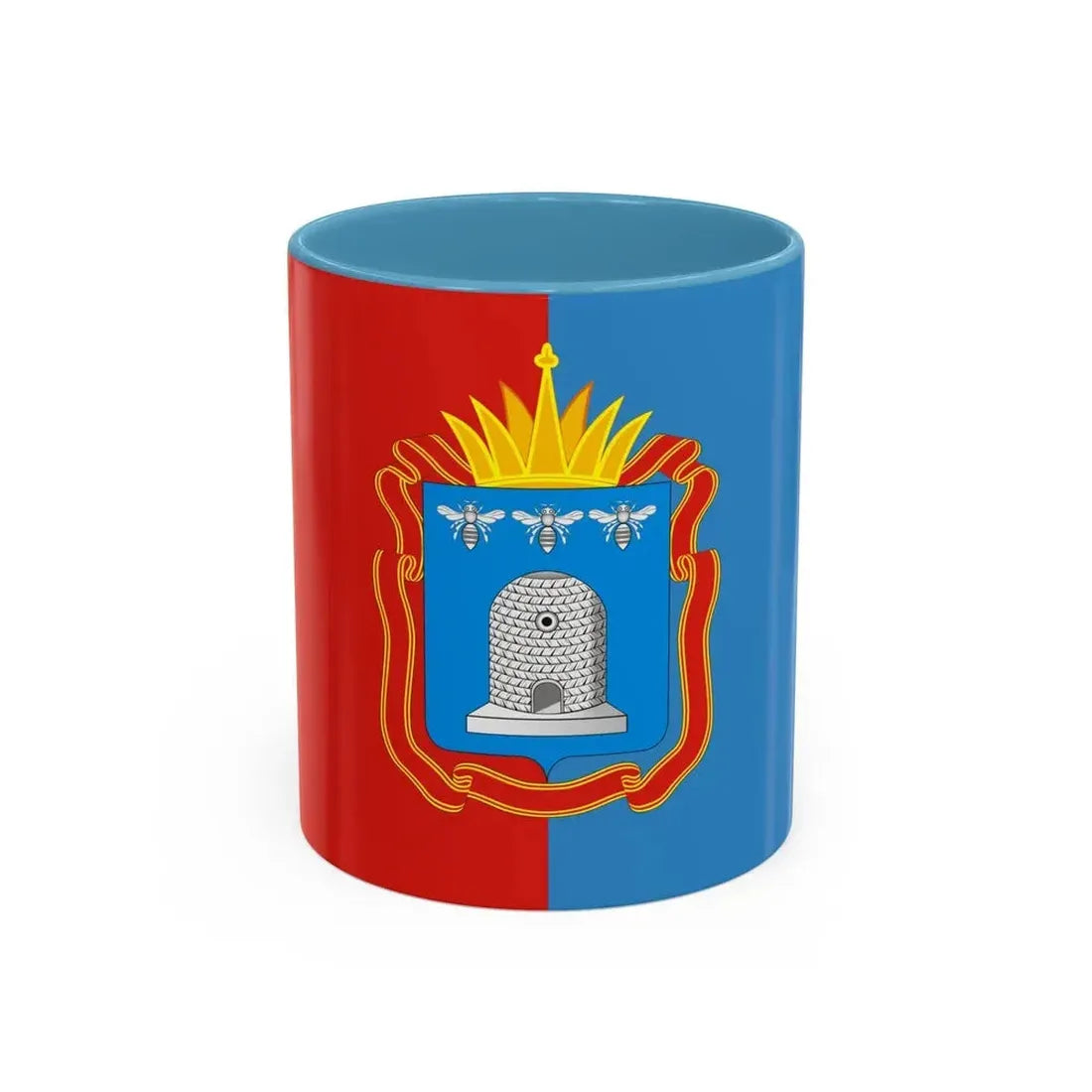 Flag of Tambov Oblast Russia - Accent Coffee Mug 11oz Light Blue - Go Mug Yourself