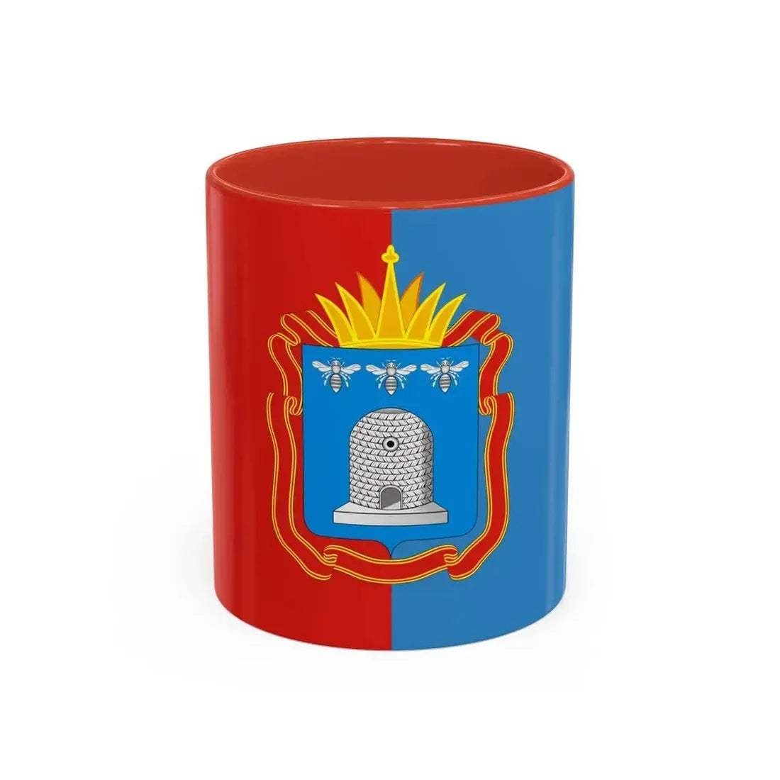 Flag of Tambov Oblast Russia - Accent Coffee Mug 11oz Red - Go Mug Yourself