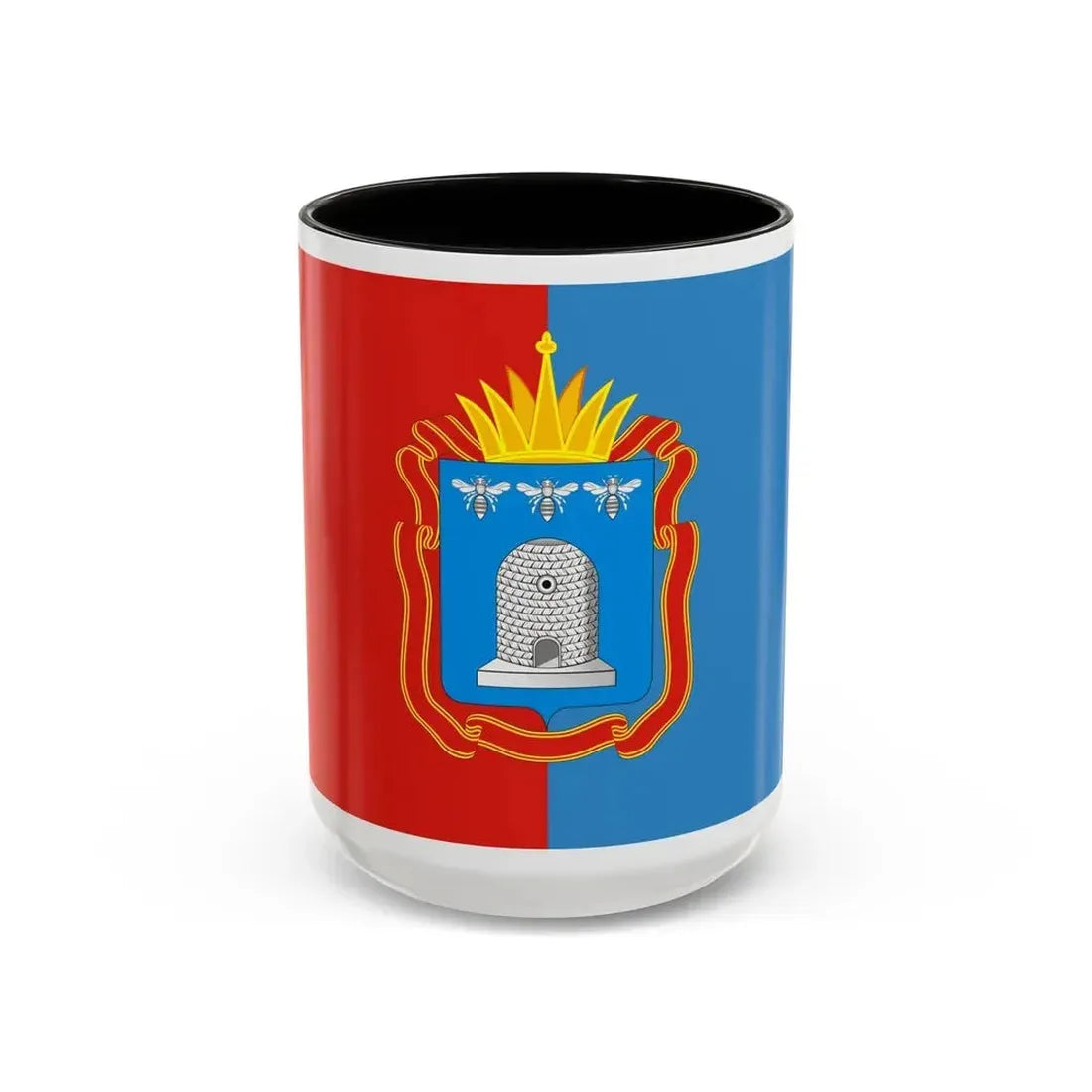 Flag of Tambov Oblast Russia - Accent Coffee Mug 15oz Black - Go Mug Yourself
