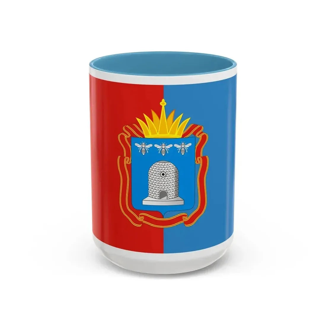 Flag of Tambov Oblast Russia - Accent Coffee Mug 15oz Light Blue - Go Mug Yourself